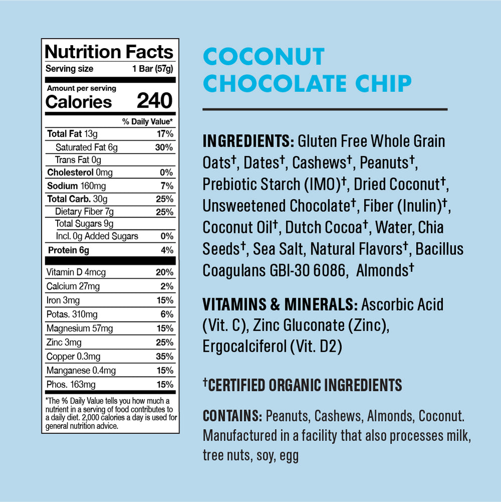 
                  
                    Coconut Chocolate Chip, 8 BARS, 2oz
                  
                